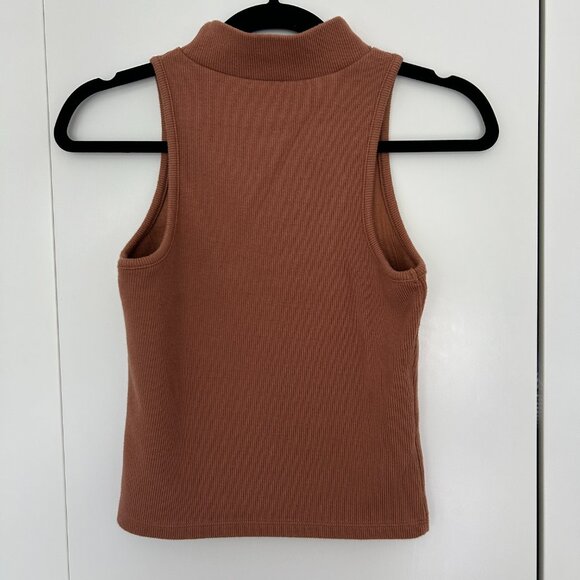 Copper Sleeveless Mock Neck Size XS - Picture 2 of 3